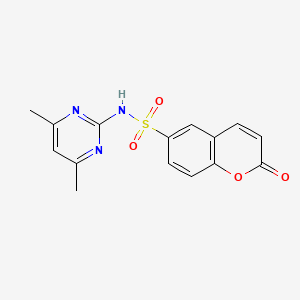 2H-1-Benzopyran-6-sulfonamide, N-(4,6-dimethyl-2-pyrimidinyl)-2-oxo-