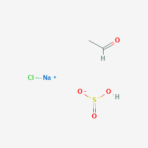 molecular formula C2H5ClNaO4S- B13112564 Chloroacetaldehydesodiumbisulfite 