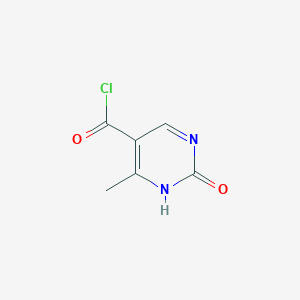 molecular formula C6H5ClN2O2 B13112581 6-Methyl-2-oxo-1,2-dihydropyrimidine-5-carbonyl chloride CAS No. 583883-61-8