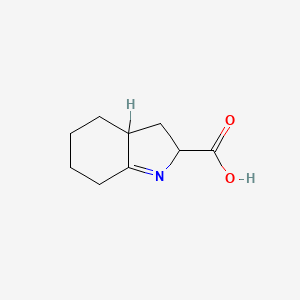 molecular formula C9H13NO2 B13112636 3,3A,4,5,6,7-hexahydro-2H-indole-2-carboxylic acid CAS No. 754141-46-3