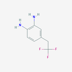 molecular formula C8H9F3N2 B13112639 2-Amino-4-(2,2,2-trifluoroethyl)phenylamine 