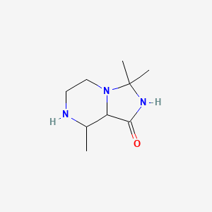 3,3,8-Trimethylhexahydroimidazo[1,5-A]pyrazin-1(5H)-one