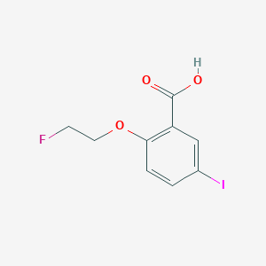 molecular formula C9H8FIO3 B1311269 2-(2-氟乙氧基)-5-碘苯甲酸 CAS No. 193882-73-4