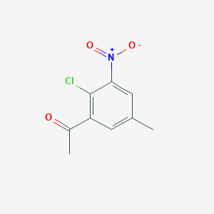 1-(2-Chloro-5-methyl-3-nitrophenyl)ethanone