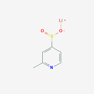 molecular formula C6H6LiNO2S B13112717 Lithium2-methylpyridine-4-sulfinate 