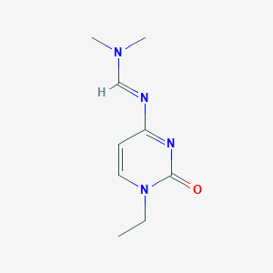 molecular formula C9H14N4O B13112733 N'-(1-Ethyl-2-oxo-1,2-dihydropyrimidin-4-yl)-N,N-dimethylformimidamide 