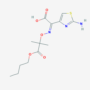 (2Z)-2-(2-amino-1,3-thiazol-4-yl)-2-(1-butoxy-2-methyl-1-oxopropan-2-yl)oxyiminoacetic acid