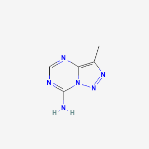 molecular formula C5H6N6 B13112803 3-Methyl-[1,2,3]triazolo[1,5-a][1,3,5]triazin-7-amine 