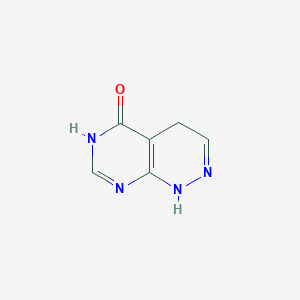 molecular formula C6H6N4O B13112825 4,6-Dihydropyrimido[4,5-c]pyridazin-5(1H)-one 