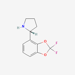 (2R)-2-(2,2-difluoro-1,3-benzodioxol-4-yl)pyrrolidine