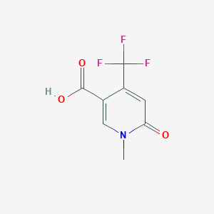 molecular formula C8H6F3NO3 B13112847 1-Methyl-6-oxo-4-(trifluoromethyl)-1,6-dihydropyridine-3-carboxylic acid 