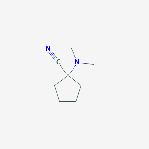 molecular formula C8H14N2 B1311286 1-(Dimethylamino)cyclopentanecarbonitrile CAS No. 22912-31-8