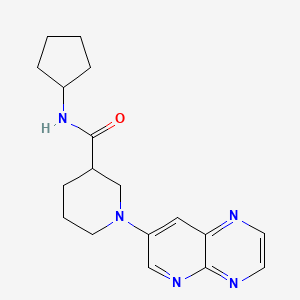 N-Cyclopentyl-1-(pyrido[2,3-b]pyrazin-7-yl)piperidine-3-carboxamide