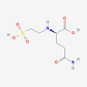 (R)-5-Amino-5-oxo-2-((2-sulfoethyl)amino)pentanoic acid