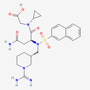 N-(N2-(((S)-1-Carbamimidoylpiperidin-3-yl)methyl)-N2-(naphthalen-2-ylsulfonyl)-L-asparaginyl)-N-cyclopropylglycine