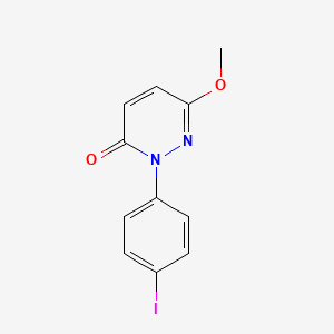 molecular formula C11H9IN2O2 B13112957 3(2H)-Pyridazinone, 2-(4-iodophenyl)-6-methoxy- CAS No. 61442-16-8