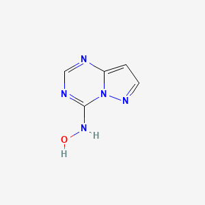 molecular formula C5H5N5O B13112967 N-(Pyrazolo[1,5-a][1,3,5]triazin-4-yl)hydroxylamine 