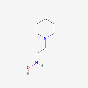 molecular formula C7H16N2O B13112970 N-(2-(piperidin-1-yl)ethyl)hydroxylamine 