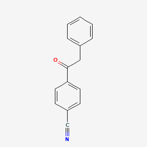 molecular formula C15H11NO B1311300 4'-Cyano-2-phenylacetophenone CAS No. 60694-99-7