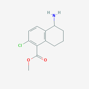 Methyl 5-amino-2-chloro-5,6,7,8-tetrahydronaphthalene-1-carboxylate hydrochloride