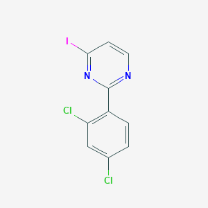 molecular formula C10H5Cl2IN2 B13113021 2-(2,4-Dichlorophenyl)-4-iodopyrimidine 