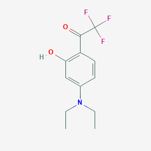 molecular formula C12H14F3NO2 B1311304 1-[4-(Diethylamino)-2-hydroxyphenyl]-2,2,2-trifluoro-1-ethanone CAS No. 333303-11-0