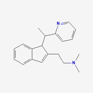 N,N-Dimethyl-2-(1-(1-(pyridin-2-yl)ethyl)-1H-inden-2-yl)ethanamine