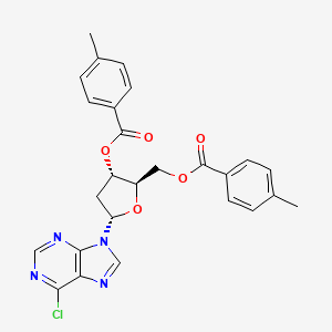 (2R,3S,5S)-5-(6-Chloro-9H-purin-9-yl)-2-(((4-methylbenzoyl)oxy)methyl)tetrahydrofuran-3-yl 4-methylbenzoate