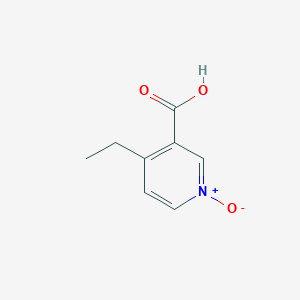 molecular formula C8H9NO3 B13113111 3-Carboxy-4-ethylpyridine1-oxide CAS No. 98491-83-9