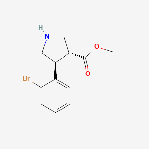 Trans-methyl 4-(2-bromophenyl)pyrrolidine-3-carboxylate