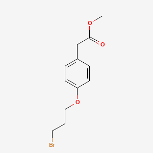 molecular formula C12H15BrO3 B1311313 2-[4-(3-溴丙氧基)苯基]乙酸甲酯 CAS No. 203071-48-1