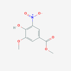 molecular formula C9H9NO6 B1311317 4-羟基-3-甲氧基-5-硝基苯甲酸甲酯 CAS No. 42590-00-1