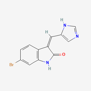 3-((1H-Imidazol-5-yl)methylene)-6-bromoindolin-2-one