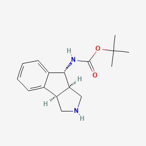 tert-butyl ((3aR,8R,8aR)-1,2,3,3a,8,8a-hexahydroindeno[1,2-c]pyrrol-8-yl)carbamate