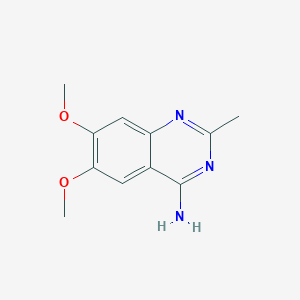 molecular formula C11H13N3O2 B13113233 6,7-Dimethoxy-2-methylquinazolin-4-amine 