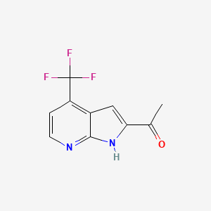 1-(4-(Trifluoromethyl)-1H-pyrrolo[2,3-b]pyridin-2-yl)ethanone