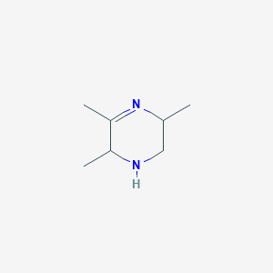 molecular formula C7H14N2 B13113284 3,5,6-Trimethyl-1,2,3,6-tetrahydropyrazine 