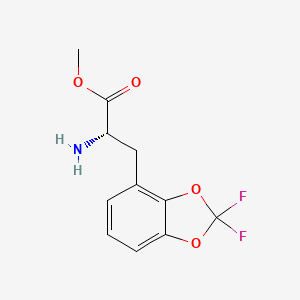 Methyl(s)-2-amino-3-(2,2-difluorobenzo[d][1,3]dioxol-4-yl)propanoatehydrochloride