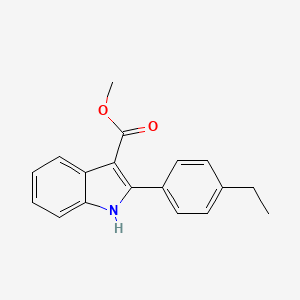 methyl 2-(4-ethylphenyl)-1H-indole-3-carboxylate