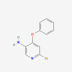 6-Bromo-4-phenoxypyridin-3-amine