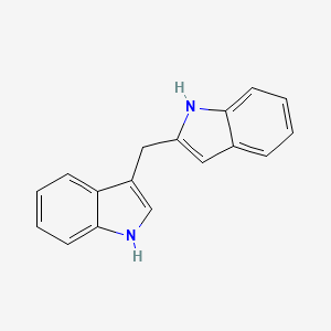 molecular formula C17H14N2 B1311338 3-((1H-吲哚-2-基)甲基)-1H-吲哚 CAS No. 114648-66-7