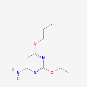 molecular formula C10H17N3O2 B13113385 6-Butoxy-2-ethoxy-4-pyrimidinamine 