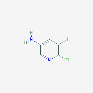 molecular formula C5H4ClIN2 B1311340 6-氯-5-碘吡啶-3-胺 CAS No. 444902-32-3