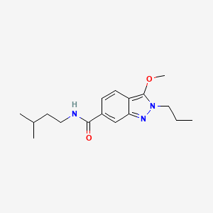 3-Methoxy-N-(3-methylbutyl)-2-propyl-2H-indazole-6-carboxamide