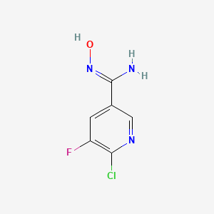 6-Chloro-5-fluoro-N-hydroxynicotinimidamide