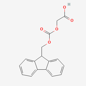 molecular formula C17H14O5 B13113482 2-((((9H-Fluoren-9-yl)methoxy)carbonyl)oxy)acetic acid 