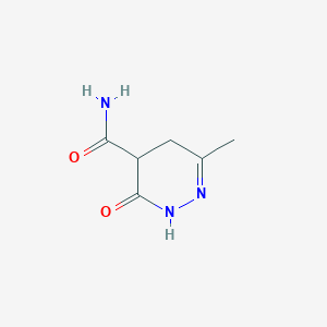 6-Methyl-3-oxo-2,3,4,5-tetrahydropyridazine-4-carboxamide