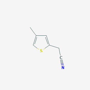 molecular formula C7H7NS B13113599 2-(4-Methylthiophen-2-yl)acetonitrile 