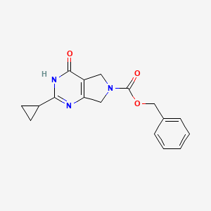 Benzyl 2-cyclopropyl-4-oxo-5,7-dihydro-3H-pyrrolo[3,4-d]pyrimidine-6(4H)-carboxylate