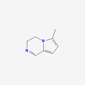 molecular formula C8H10N2 B13113622 6-Methyl-3,4-dihydropyrrolo[1,2-a]pyrazine 